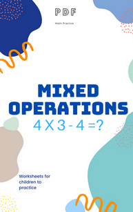 Mixed operations worksheets