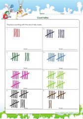 Counting with tally marks up to 20