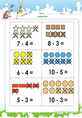 Subtract with shapes as guides up to 10